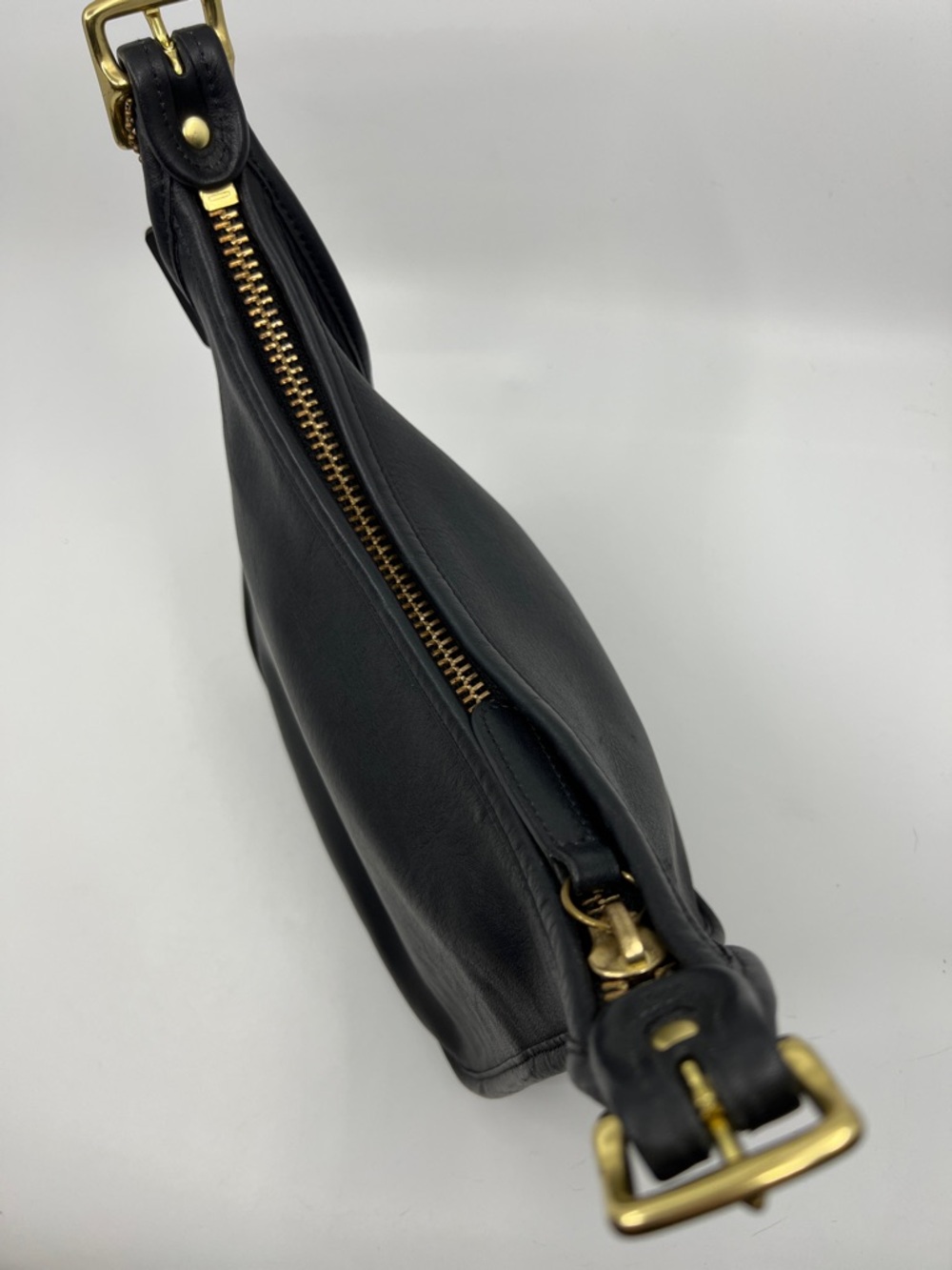 Vintage Coach Janice’s Legacy shoulder bag Black Glove Tanned Leather 9950 - Picture 8 of 16